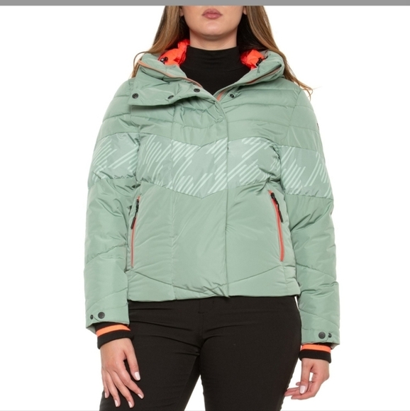 Killtec Jackets & Blazers - C - NWT Killtec houndstooth logo puffer ski jacket